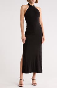 LBLC the label Faye Midi Halter Dress