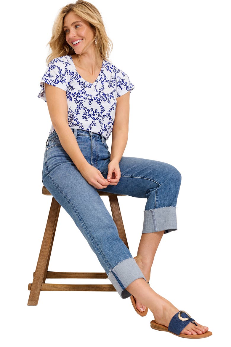 Kauai La Flora Shirt, Alternate, color, WHITE