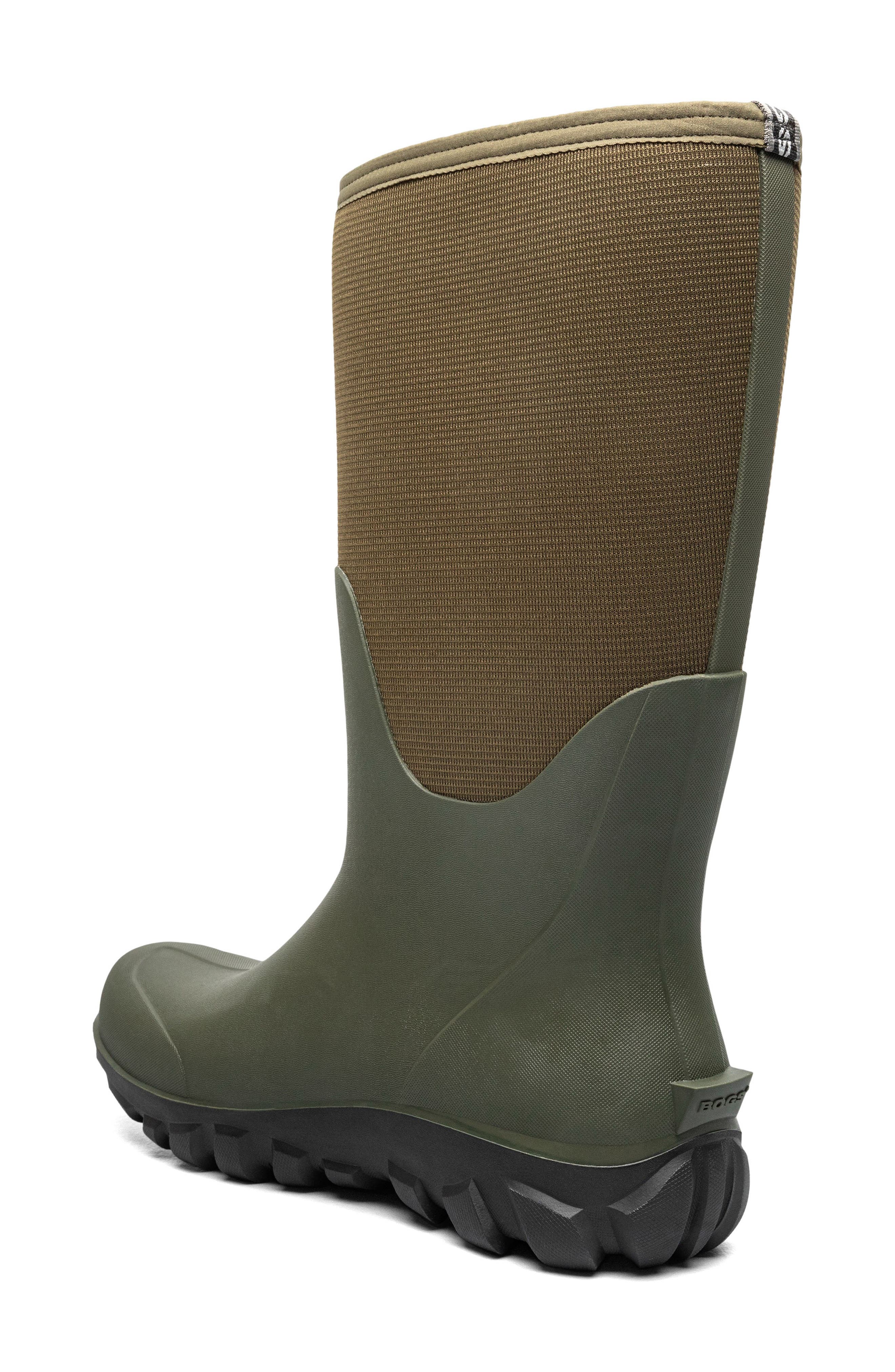Bogs Classic Seamless Tall Waterproof Boot, Alternate, color, Dark Green