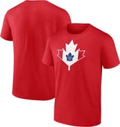 Fanatics MTO Label Men's Red Toronto Maple Leafs Canada Day T-Shirt