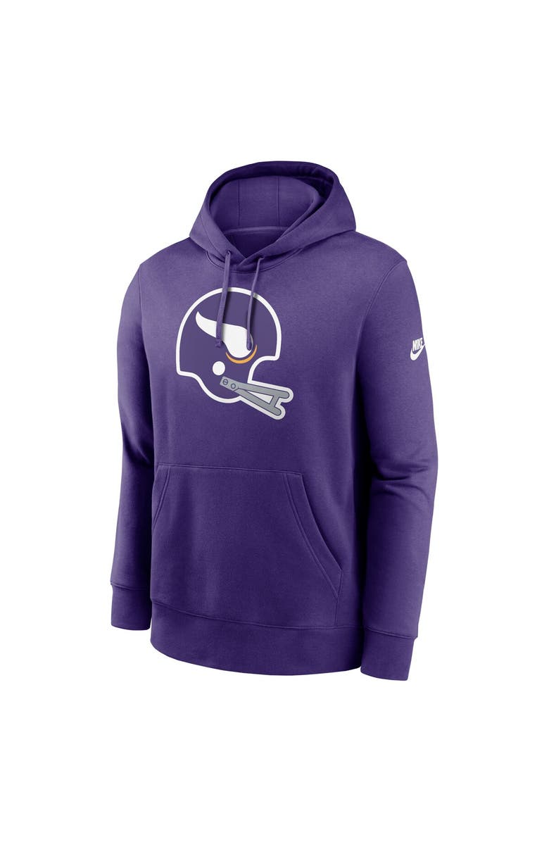 Nike Men's Nike Purple Minnesota Vikings Rewind Club Logo Pullover Hoodie, Alternate, color, Purple