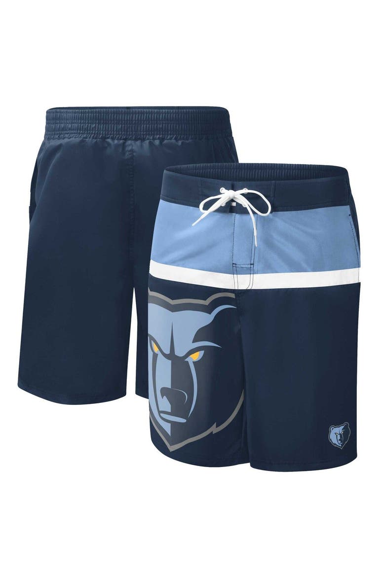 Men's G-III Sports by Carl Banks Navy Memphis Grizzlies Sea Wind Swim Trunks, Main, color, Navy