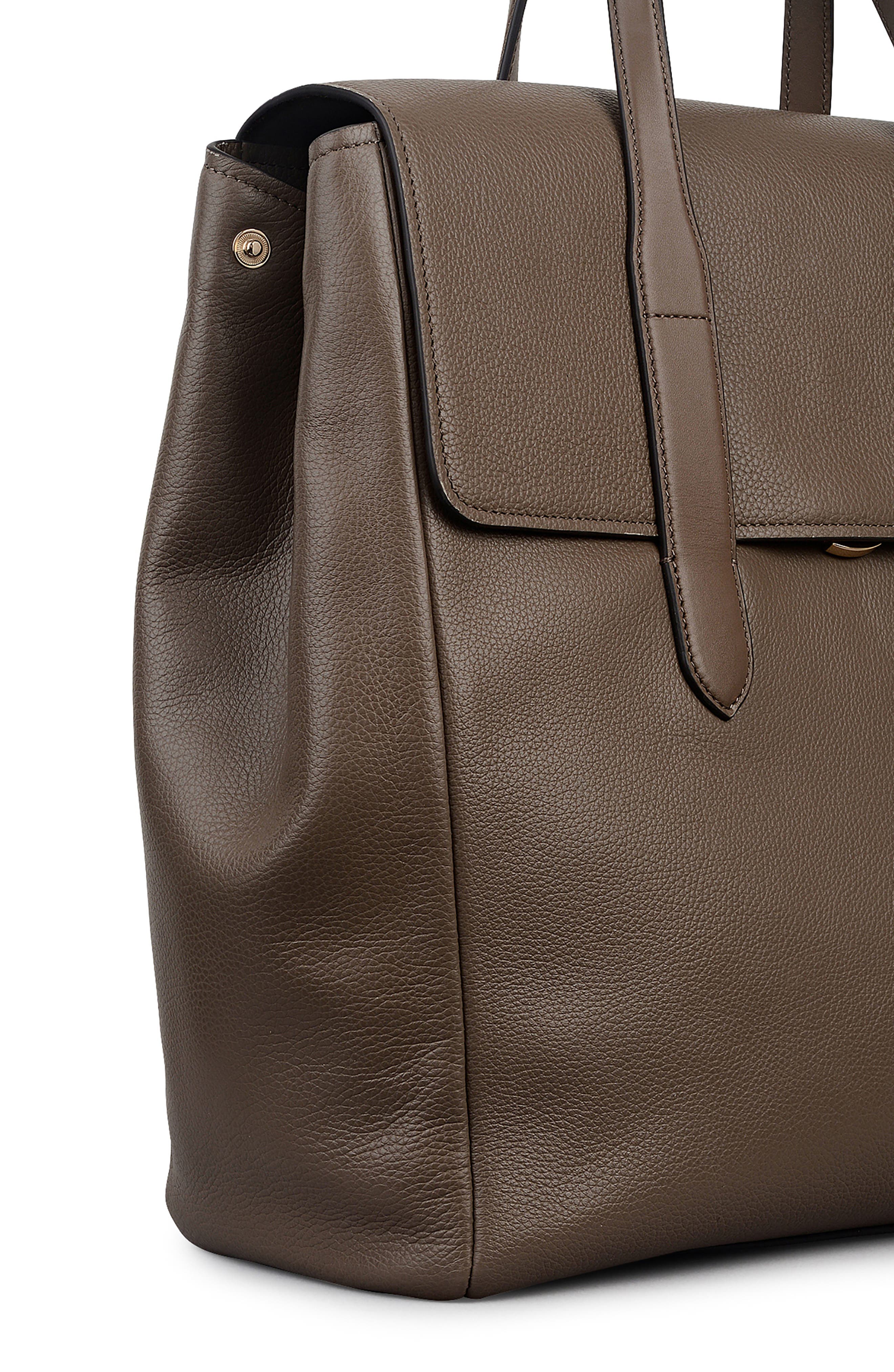 Radley Mayfair Lane Pebbled Leather Backpack, Alternate, color, Coffee