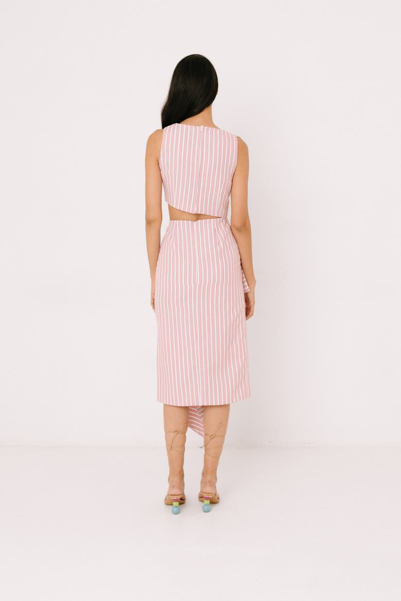 Avenue Dress, Alternate, color, White and Pink Stripes