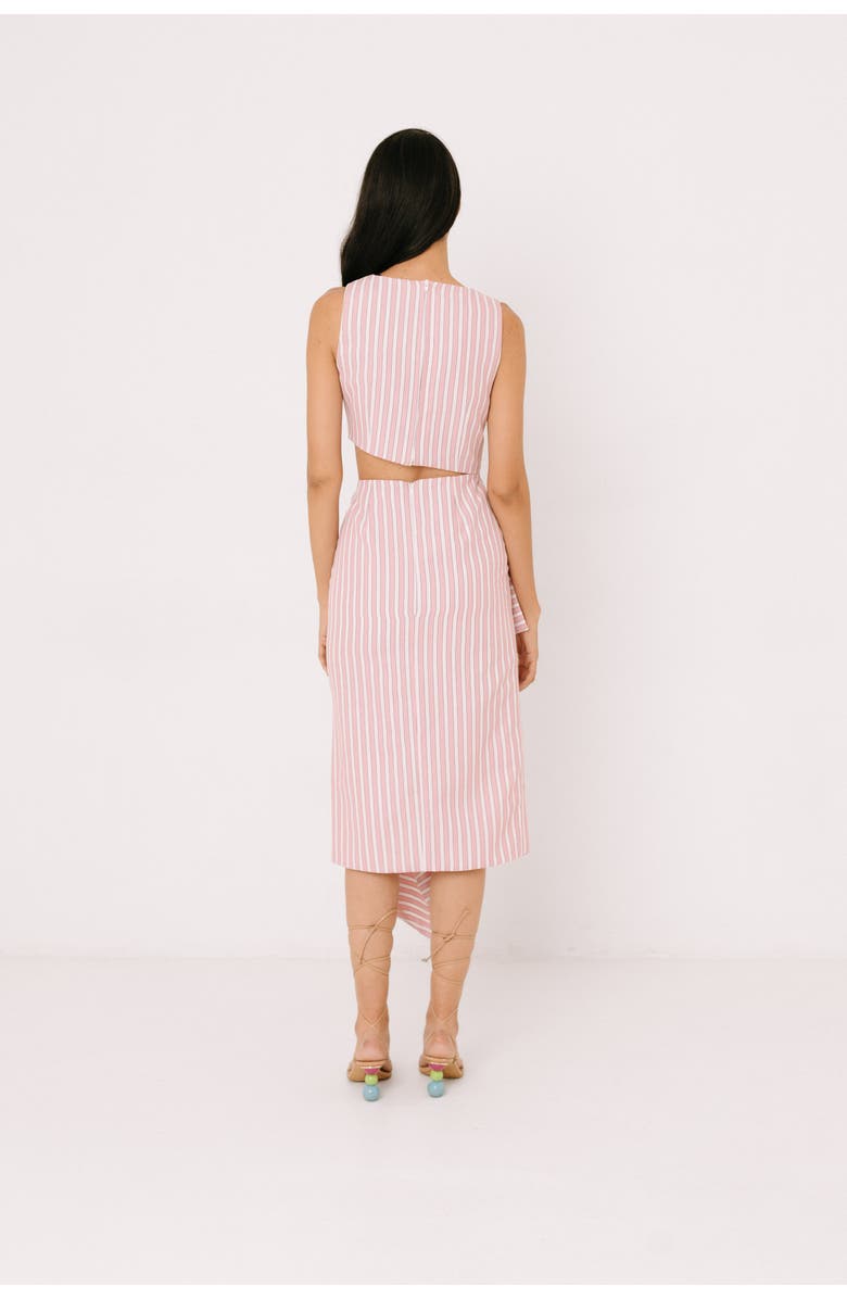 Valentina Gordon Avenue Dress, Alternate, color, White And Pink Stripes