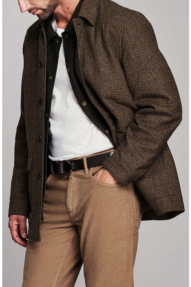 Bennet Houndstooth Overcoat, Alternate, color, BROWN MULTI