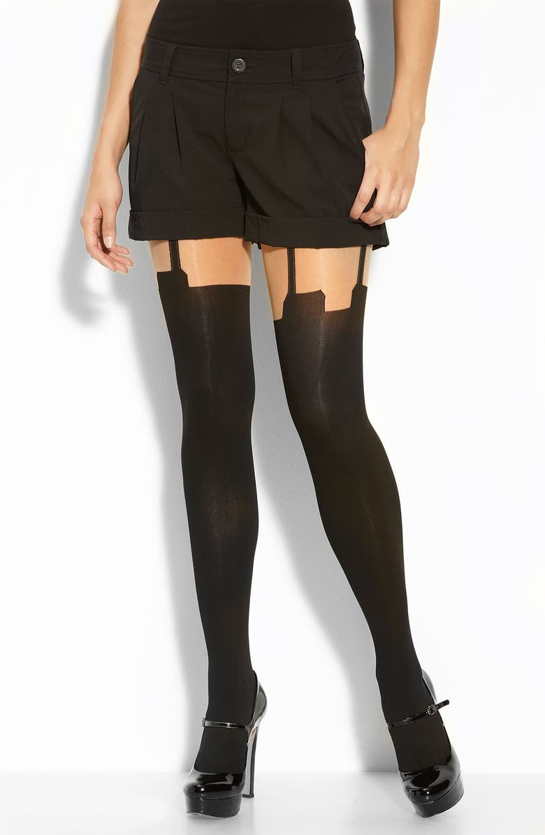 Pretty Polly 'House of Holland Super Suspender' Tights, Main, color, 