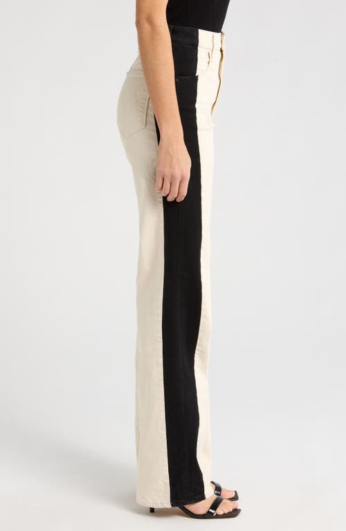 Mother The Tuxedo Maven Heel High Waist Wide Leg Jeans In White
