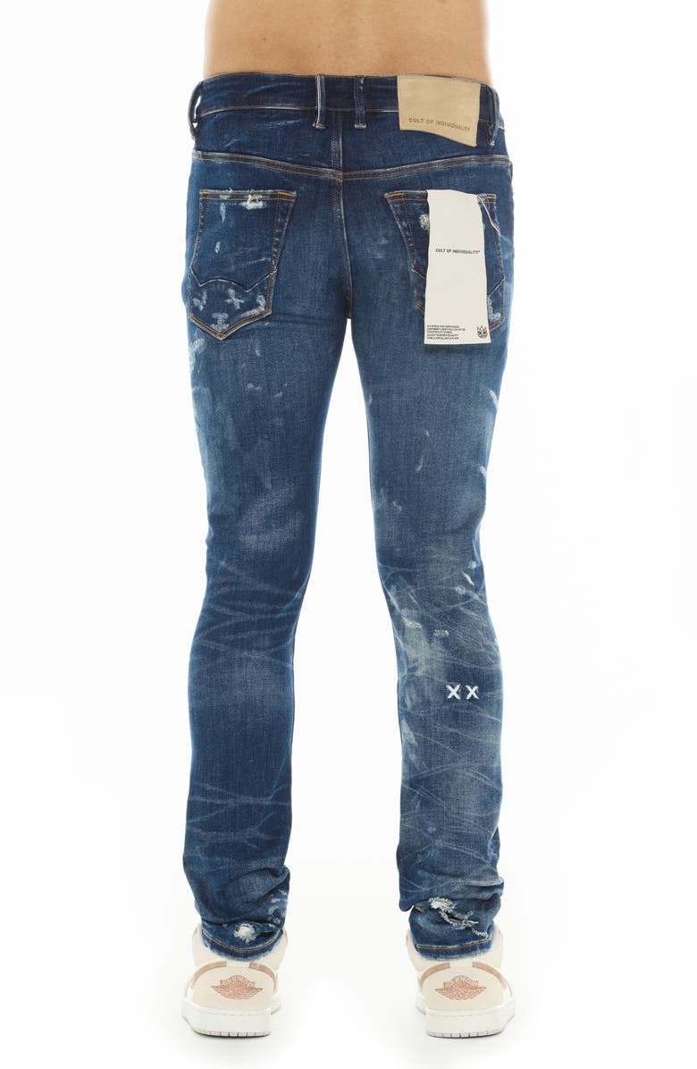 Cult of Individuality Punk 601 Ripped Super Skinny Jeans, Alternate, color, Static