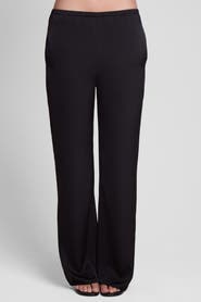 LEAU Soho Satin Straight Leg Pants
