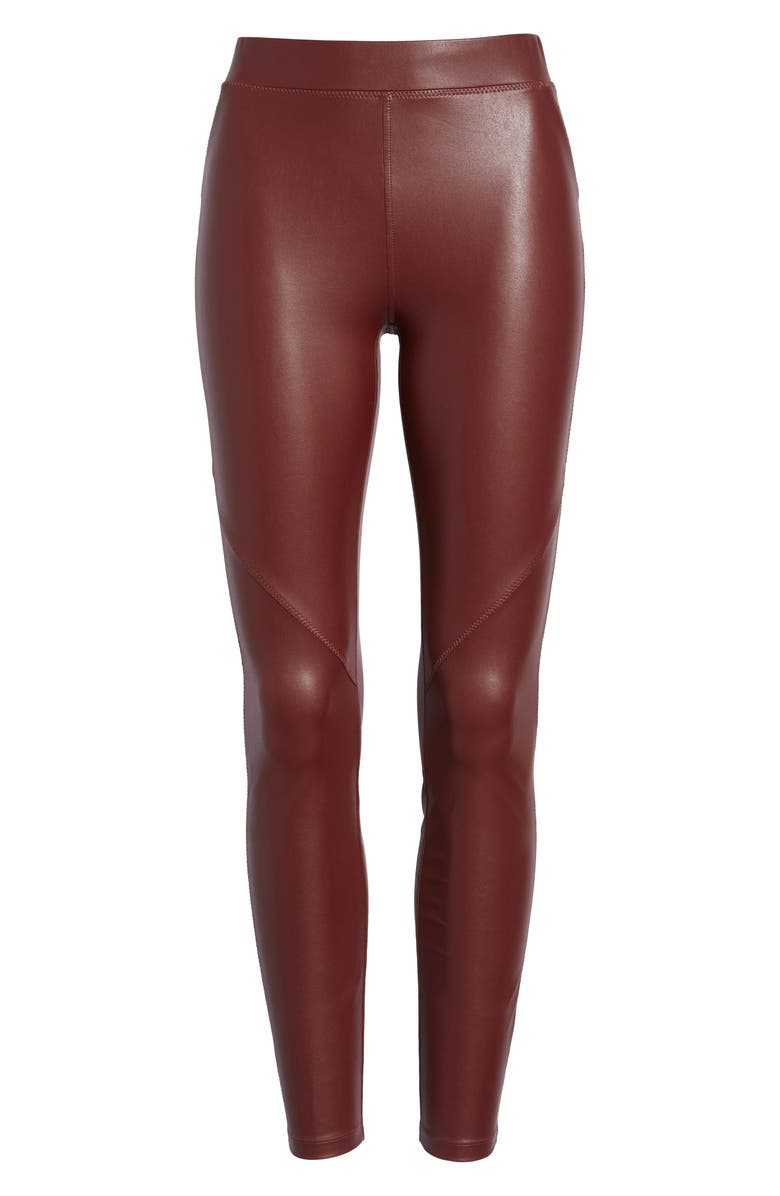 David Lerner The Bergen Faux Leather Leggings, Alternate, color,