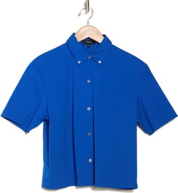 Oversize Crop Cotton Shirt