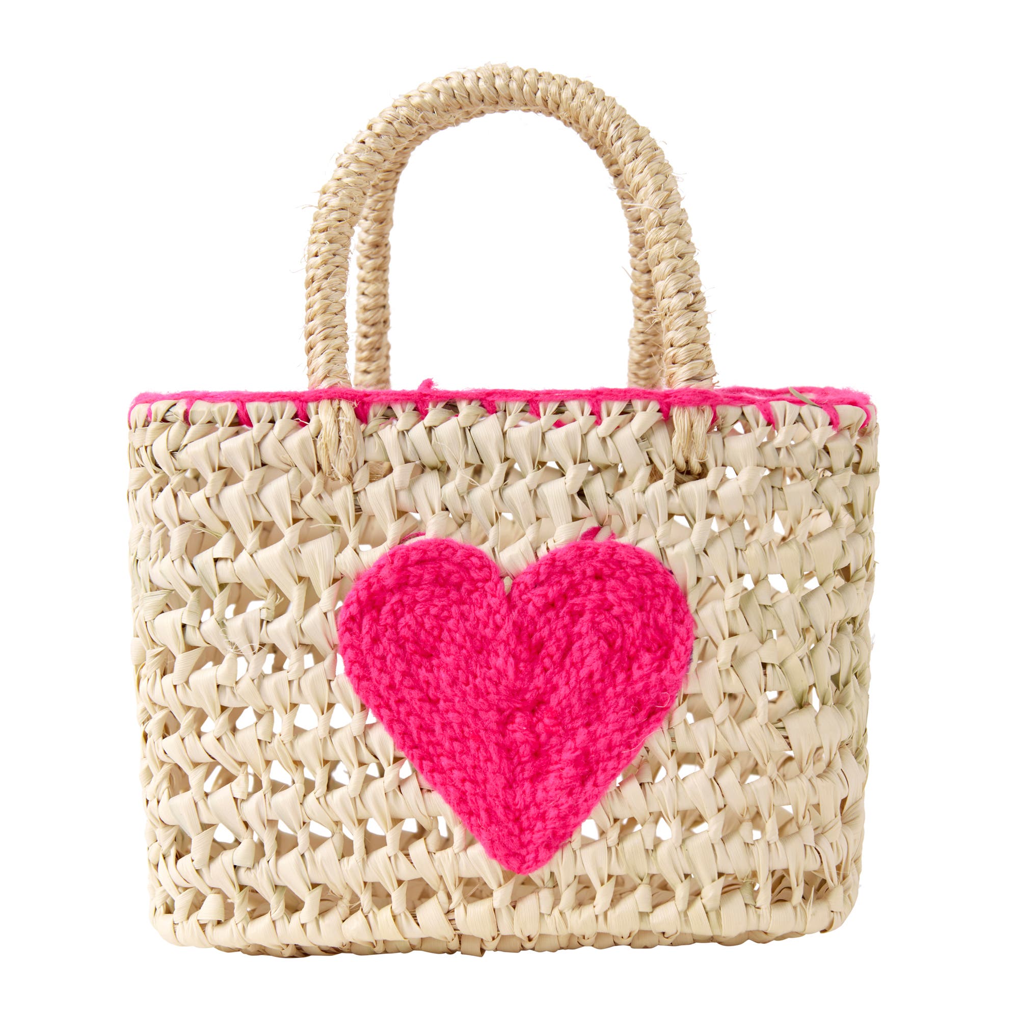 Rachel Riley Heart Mini Tote Bag, Main, color, Pink