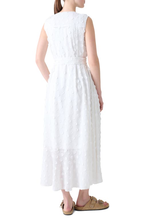 Akris Punto Boho Clip Dot Techno Georgette Midi Shirtdress