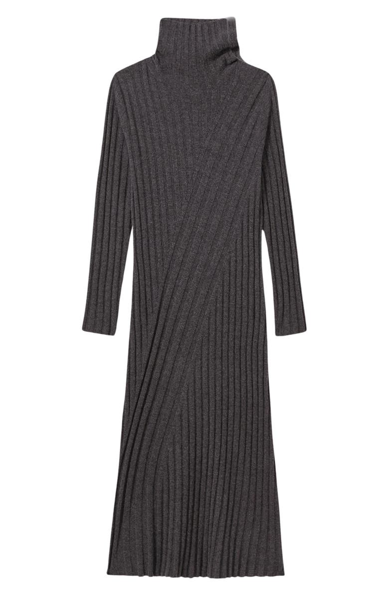 Reiss Cady Long Sleeve Wool Blend Rib Sweater Dress, Alternate, color, 