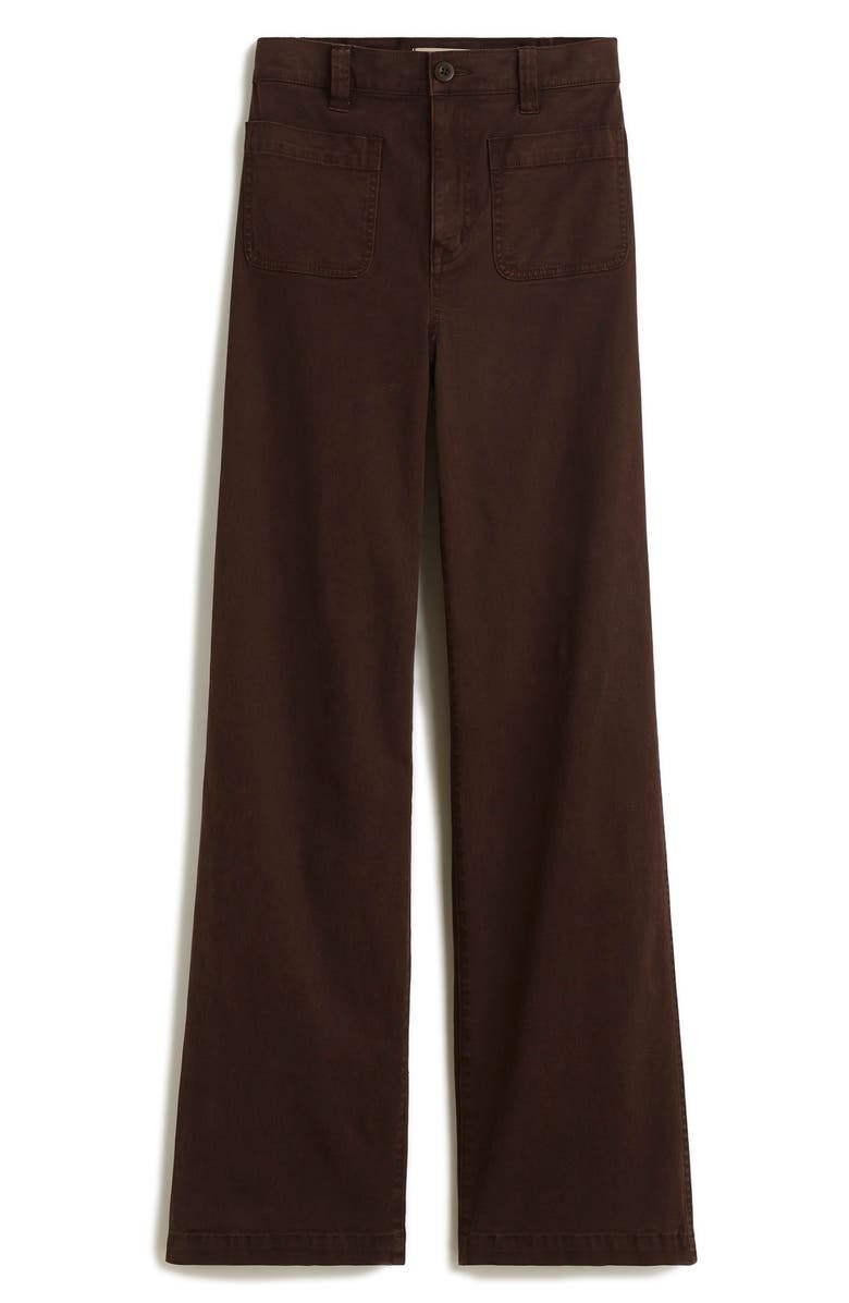 Madewell The Emmet Wide Leg Pants, Alternate, color, Dark Carob