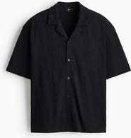 H&M Relaxed Fit Jacquard-jersey Resort Shirt
