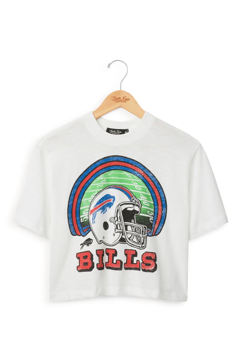 Buffalo Bills Graphic Cropped T-Shirt, Main, color, VINTAGE WHITE
