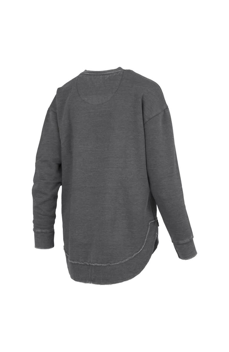 PRESSBOX Women's Pressbox Black Iowa Hawkeyes Westin Poncho V-Neck Pullover Sweatshirt, Alternate, color, Black