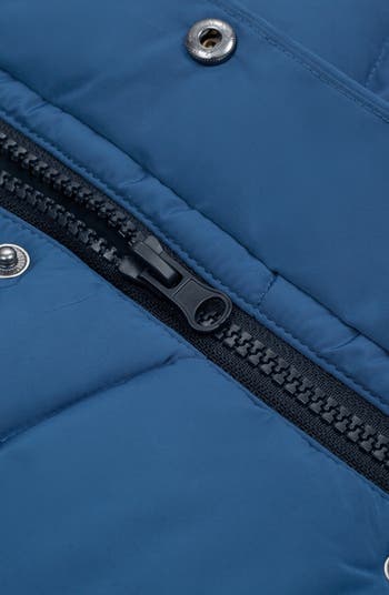 Fleece Lined  Puffer Coat with Removable Trim