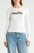 BDG Urban Outfitters Flirt Dice Long Sleeve Crop T-Shirt