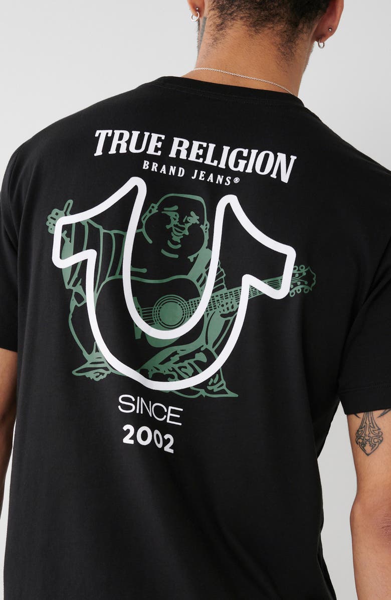 True Religion Big Horseshoe Cotton Graphic T-Shirt, Alternate, color, 