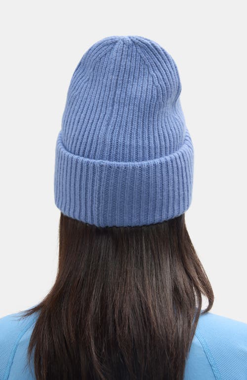 Halfdays Rib Merino Wool Beanie In Purple