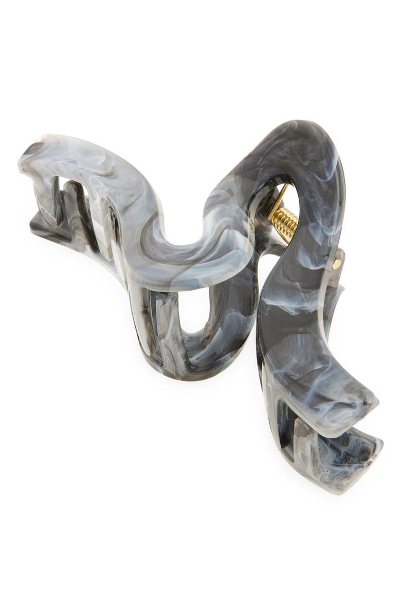 L. Erickson Nara Claw Clip, Main, color, Black