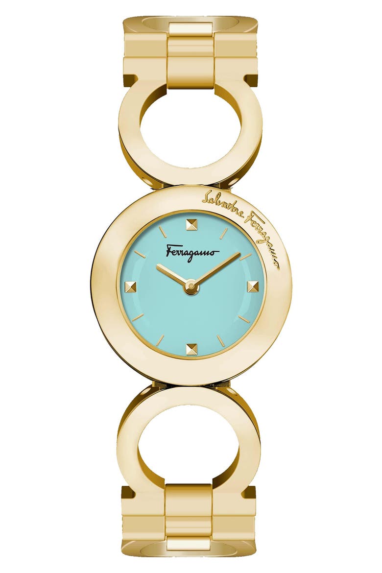 Gancino Bracelet Watch, 28mm, Main, color, GOLD