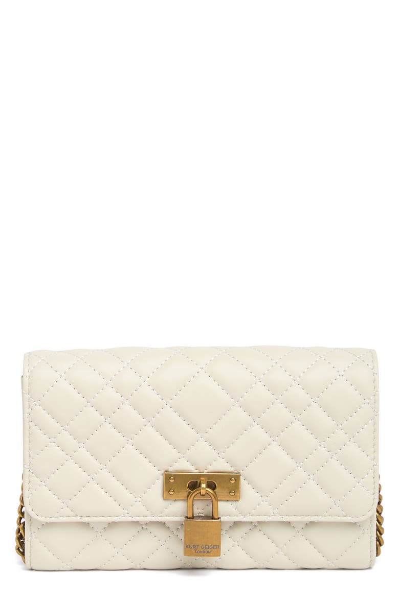 KURT GEIGER Brixton Chain Wallet, Main, color, BONE