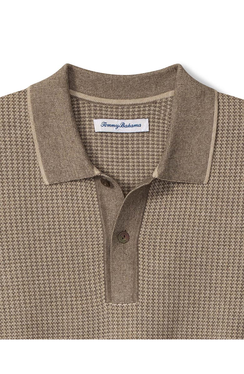 Tommy Bahama Coolside Texture Polo Sweater, Alternate, color, Auberage