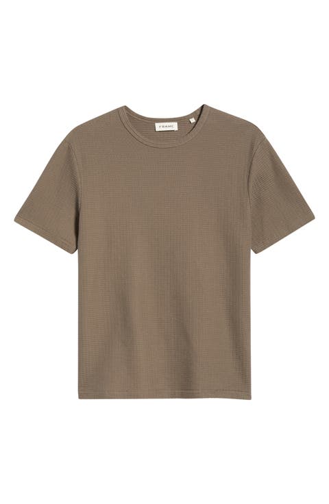 Textured Cotton Jacquard T-Shirt