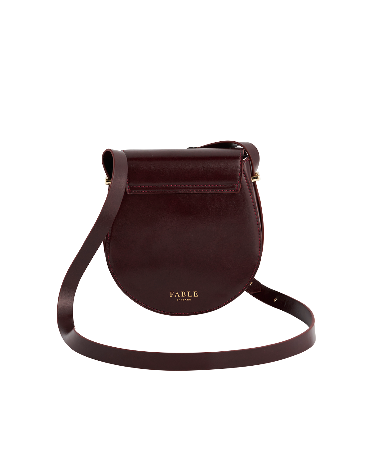 Fable England Cherry Red Saddle Bag, Alternate, color, 