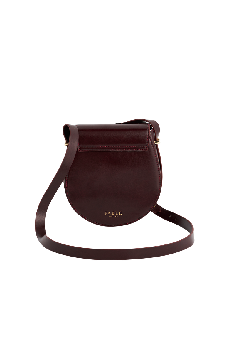 Fable England Cherry Red Saddle Bag, Alternate, color, Cherry