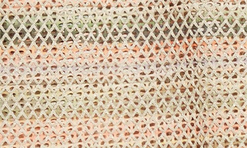 Corridor Rainbow Mesh Cardigan In Pink Multi