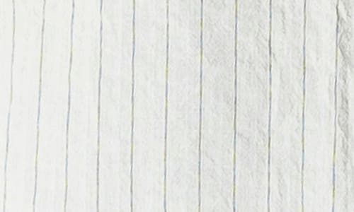 Max Studio Pinstripe Button-up Shirt In White