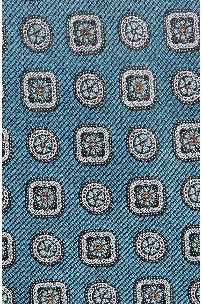 Aguilar Medallion Silk Tie, Alternate, color, AQUA