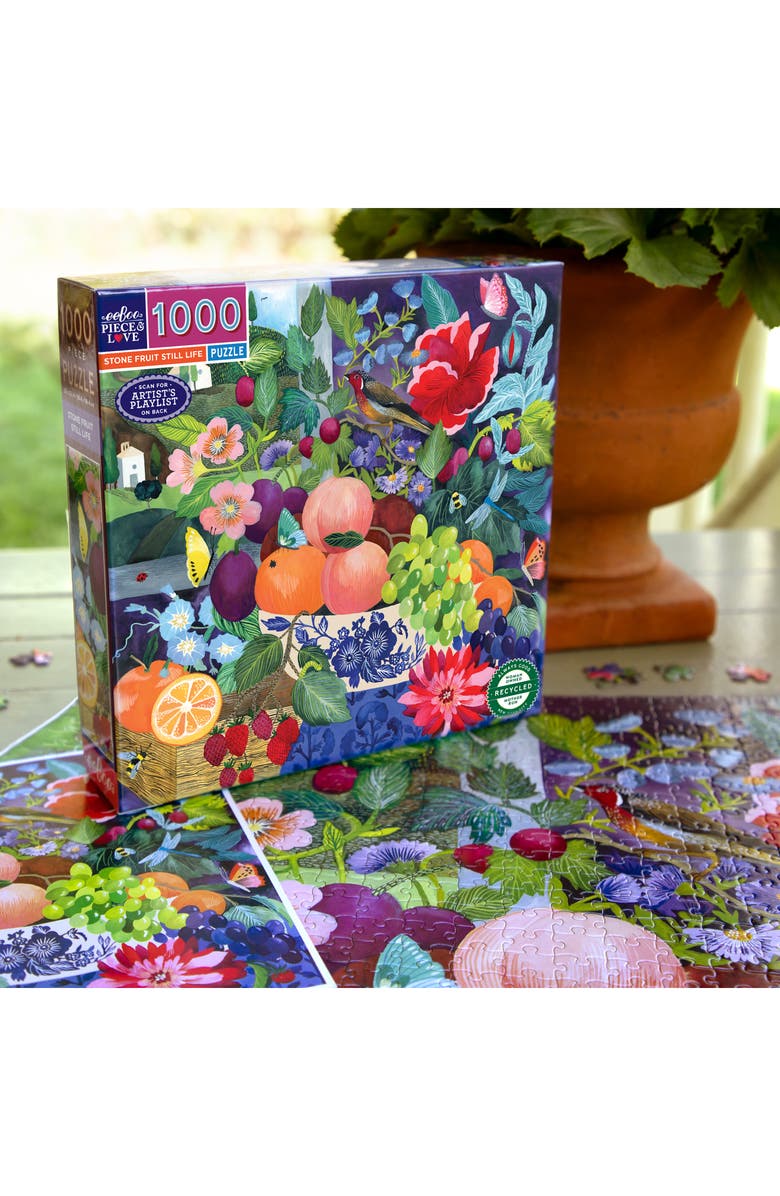 eeBoo Stone Fruit Still Life 1000-Piece Jigsaw Puzzle, Alternate, color, Multi