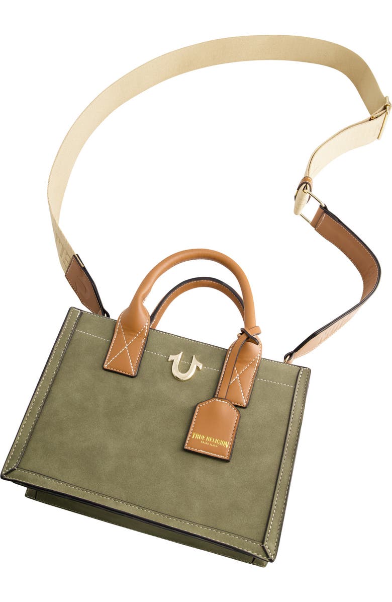 True Religion Horseshoe Tote Bag, Alternate, color, Olive
