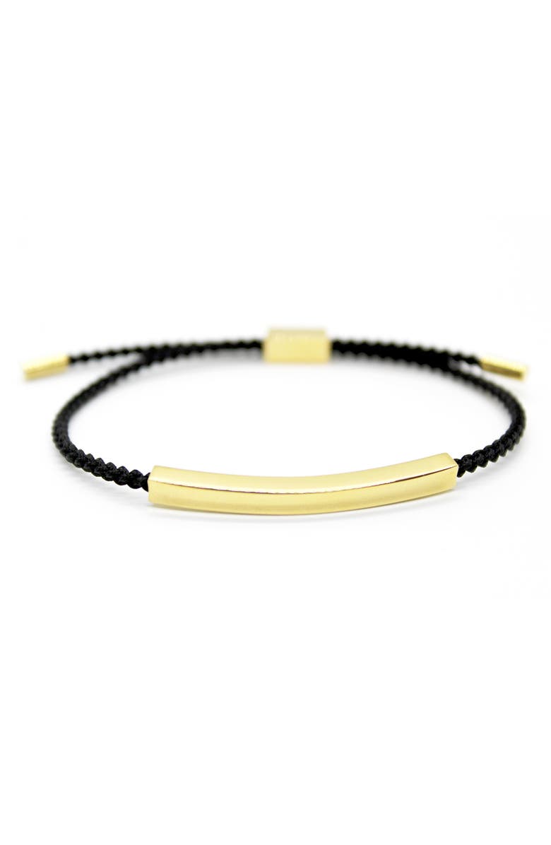 CLIFTON WILSON Braided Slider Bracelet, Alternate, color, Black
