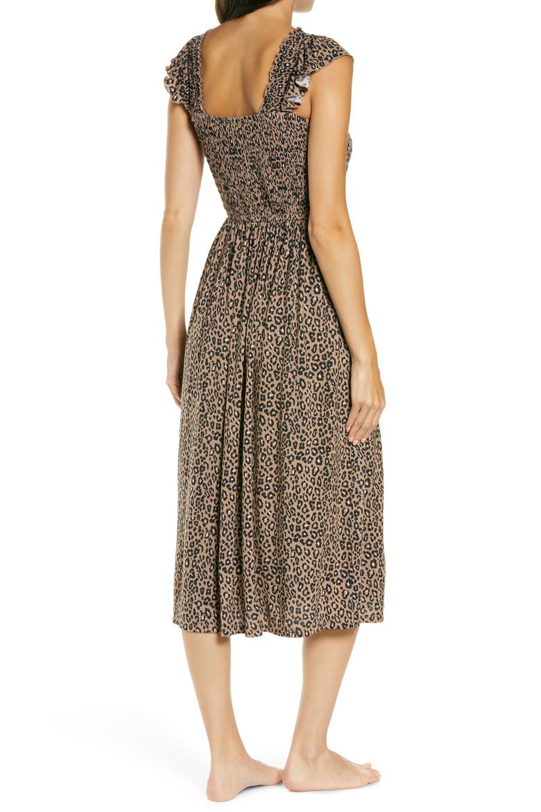 Moonlight Dress, Alternate, color, BROWN BROWNIE ANIMAL PRINTS