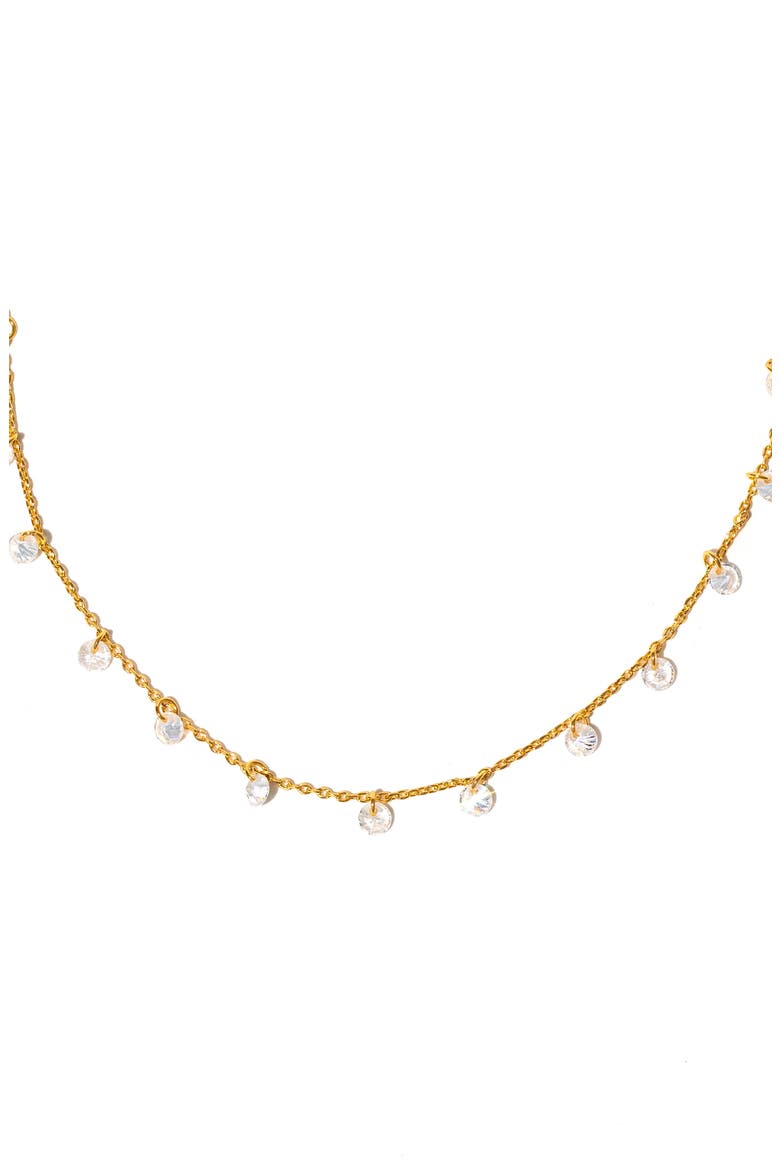 Dewdrop Anklet, Main, color, GOLD