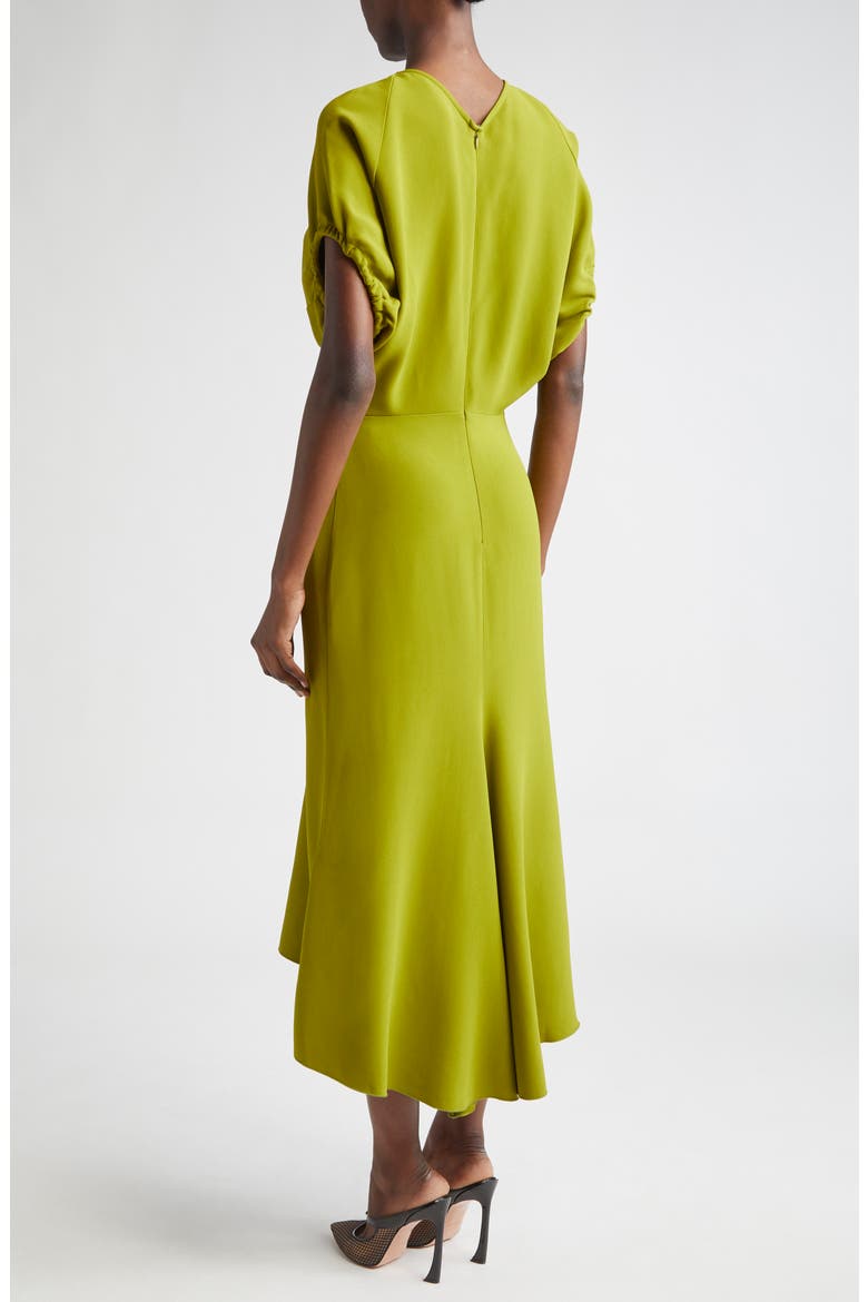 Blouson Midi Dress, Alternate, color, PARAKEET