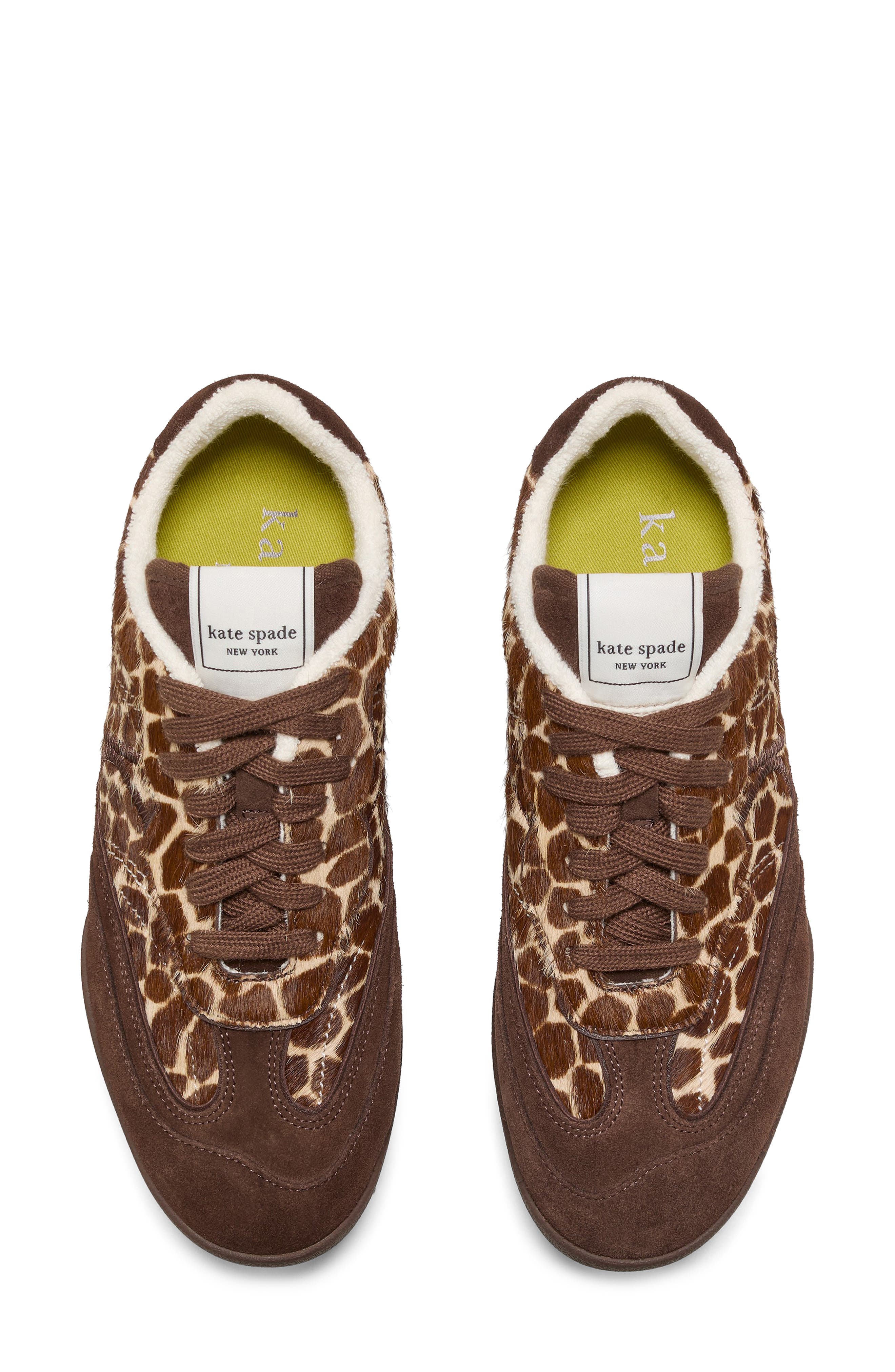 drift genuine calf hair sneaker, Alternate, color, HOT FUDGE MULTI