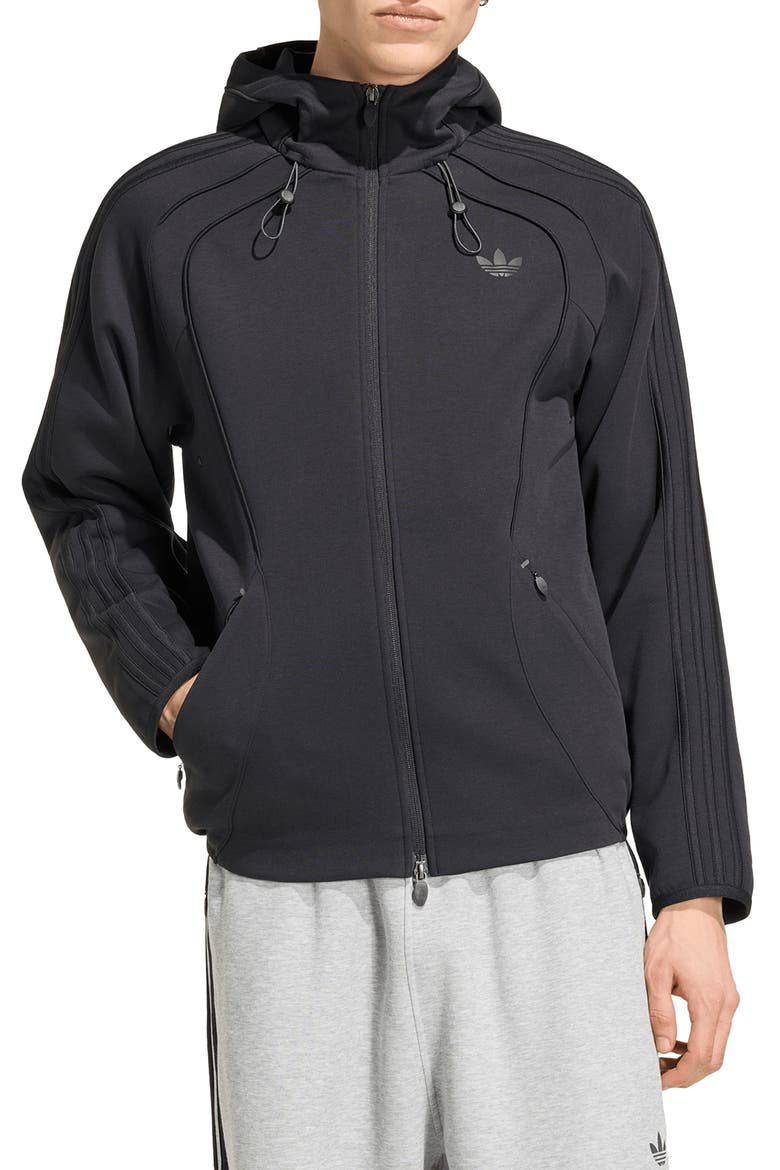 Full Zip Hoodie, Main, color, BLACK
