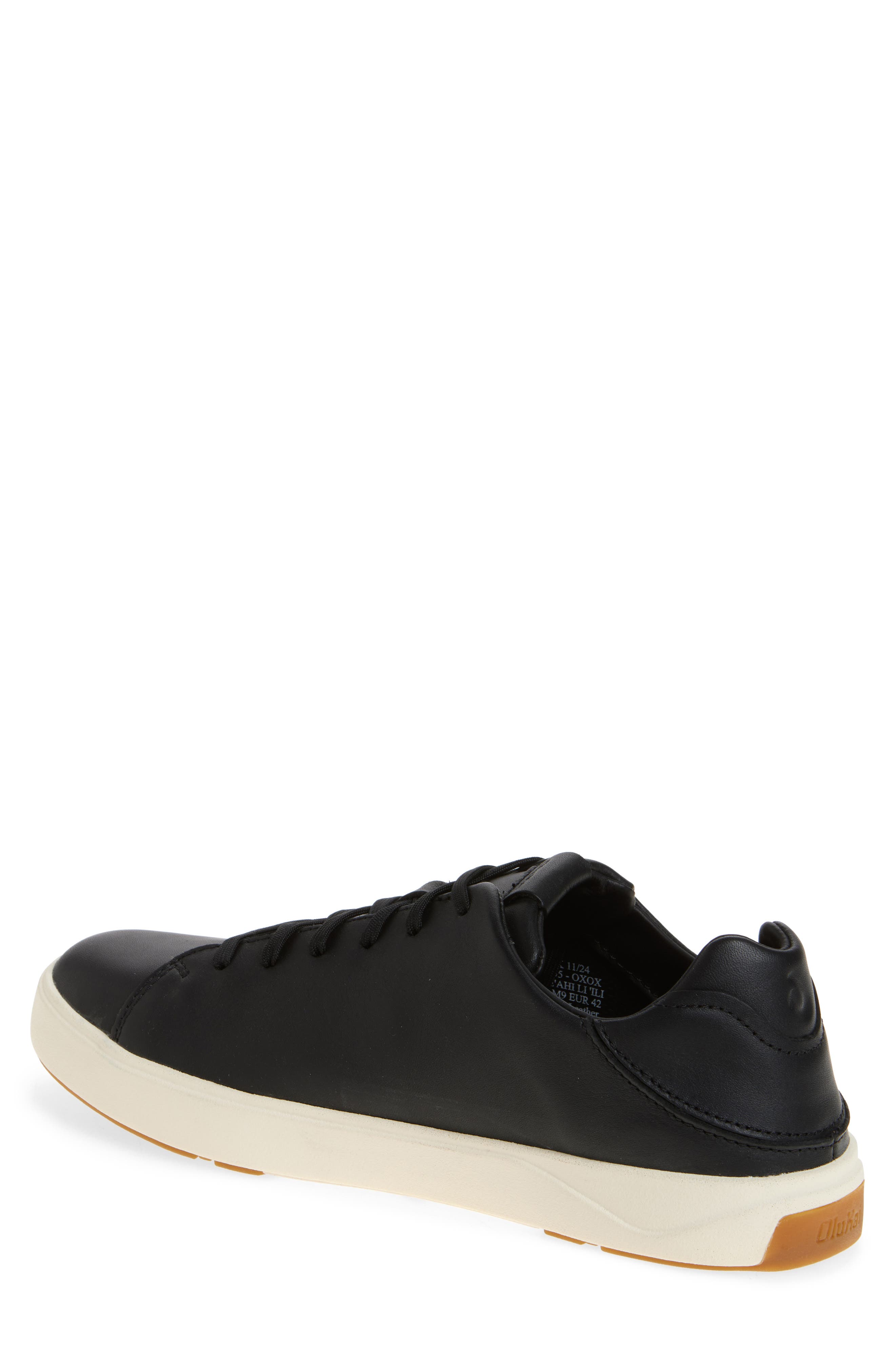 OluKai Lae‘ahi Li ‘Ili Convertible Low Top Sneaker, Alternate, color, Onyx / Onyx