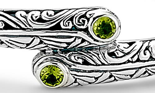 Samuel B. Peridot Bypass Bangle Bracelet