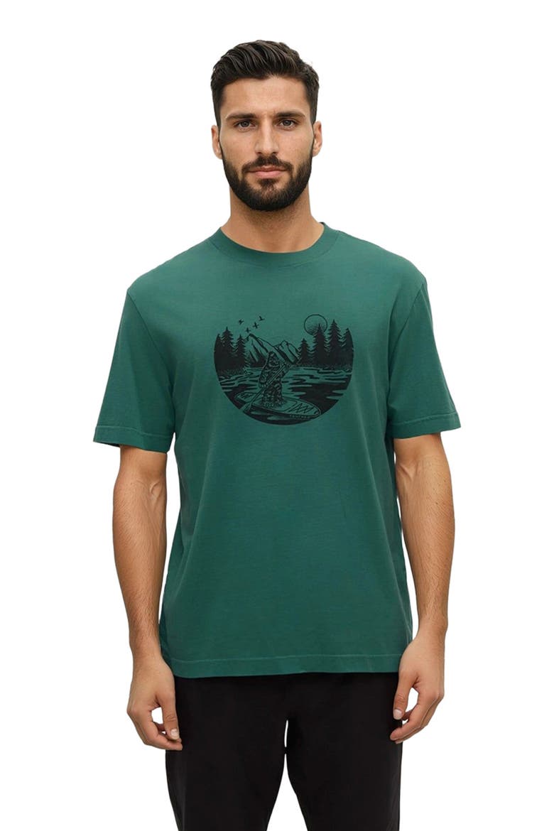 Regenerative Lake Life Portal T-Shirt, Alternate, color, Tidal Teal/Meteorite Black