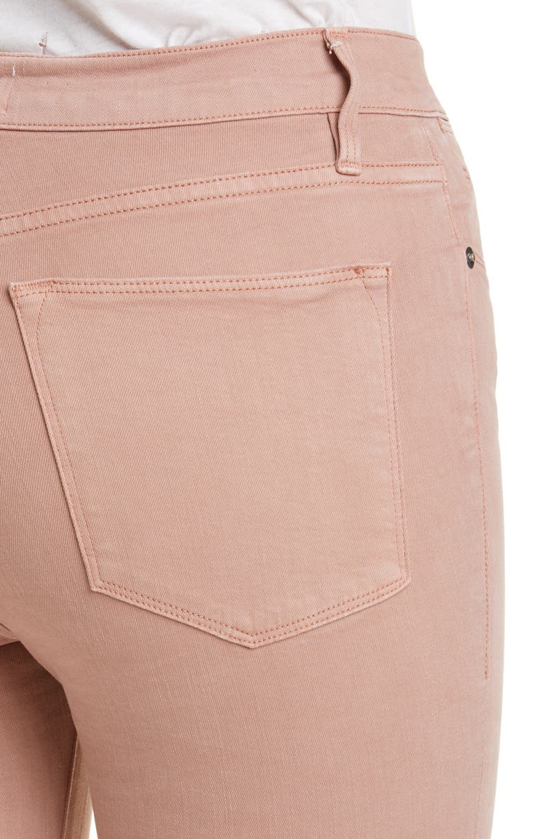 FRAME Le High Raw Edge Ankle Skinny Jeans, Alternate, color, 