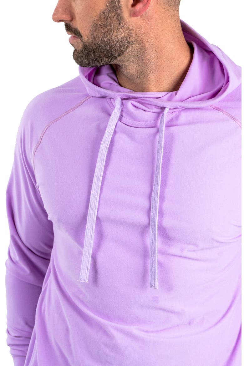 Solid Cotton Hoodie, Alternate, color, PURPLE